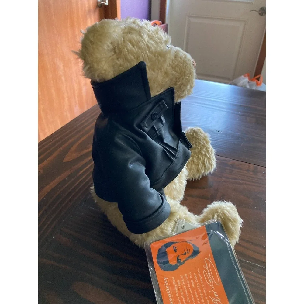 Vintage Dakin Elvis Presley Bear with COA Black Jacket 2000 Signature Collection